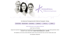 Desktop Screenshot of klitzeklein-hebammenpraxis.de